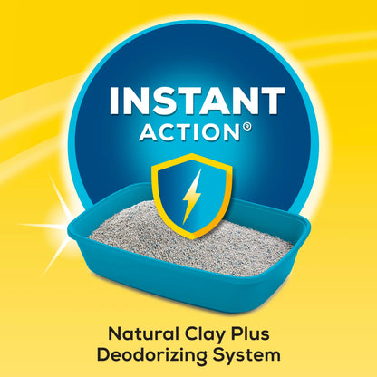 Purina  Instant Action Clumping Cat Litter, Floral Scent, 35 Lb Pail