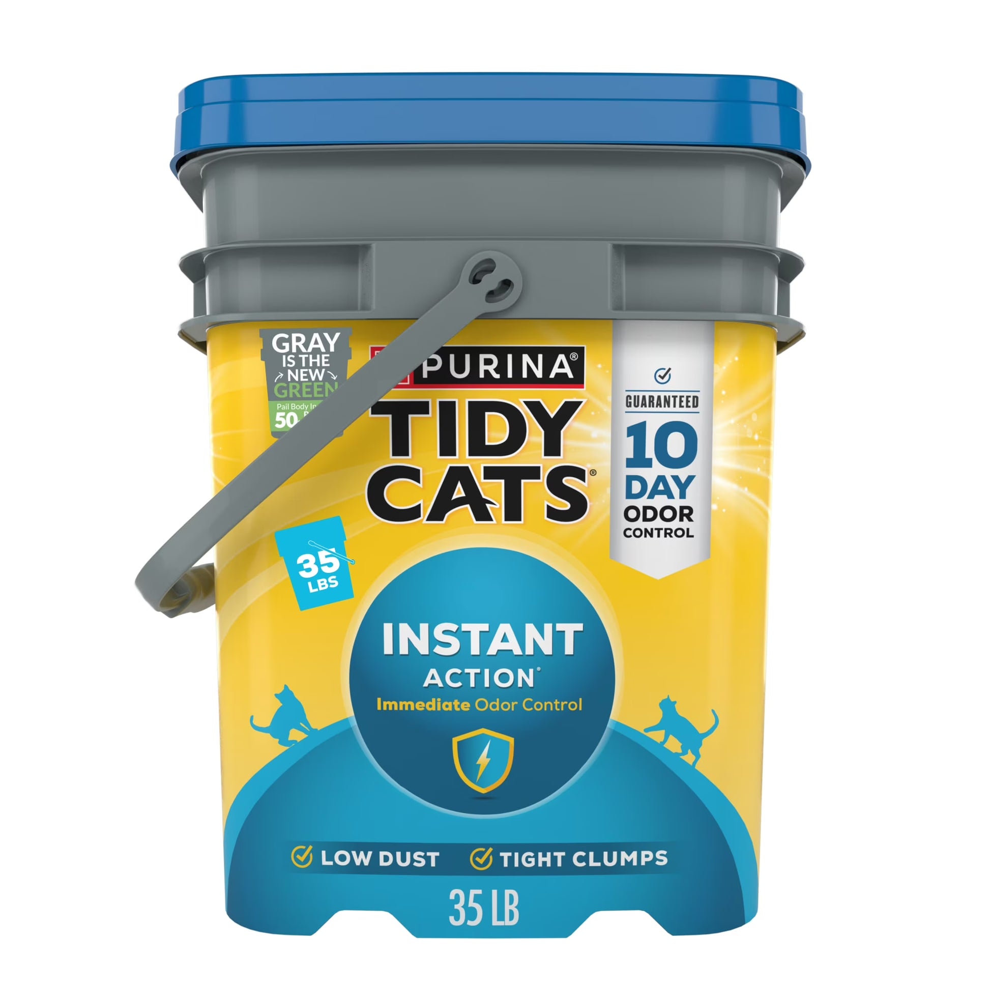 Purina  Instant Action Clumping Cat Litter, Floral Scent, 35 Lb Pail